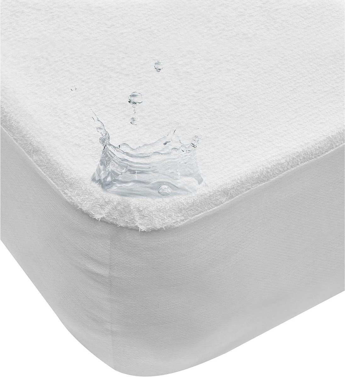 Matrasbeschermer - Hoeslaken - Bed Dicht Houden - Waterdicht Ademend - 90 cm - Wit