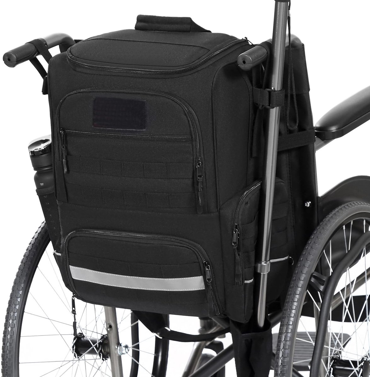 Tas voor Rolstoel Nylon Rolstoelen Rugzak voor Rollator Accessoires Opbergtas met Krukken Tassen & Isolatietas