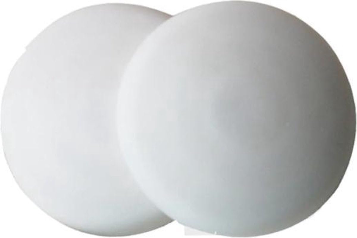 Zelfklevende Deurbuffers 2 Stuks – Deurstopper & Muurbescherming – Siliconen Deurbescherming voor Binnendeuren – Rond 4 cm – Wit