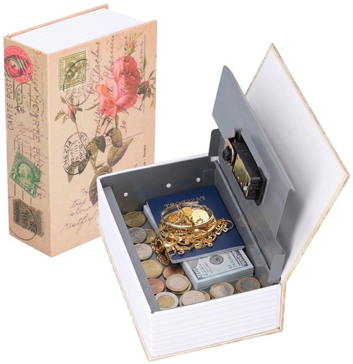 Store_8 - Boek Kluis - Veiligheidsbox voor Sieraden - Rosé