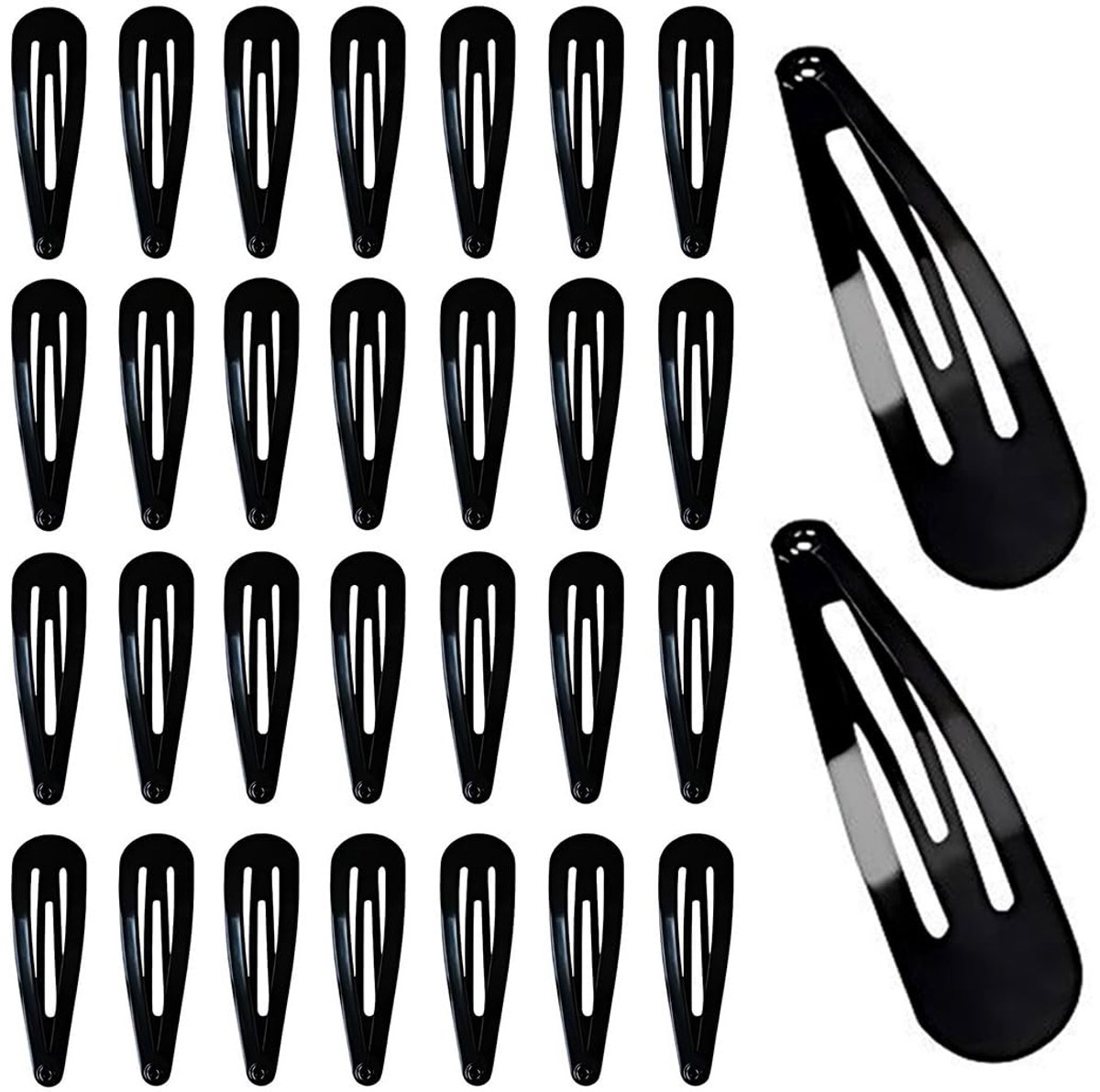 Haarspelden voor dames, 30 stuks, 5 cm, antislip, haaraccessoires van metaal, voor meisjes en vrouwen