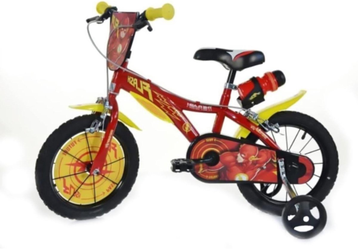 Kinderfiets Loopfiets Buiten spelen Afneembare steunwielen 16 inch Rood