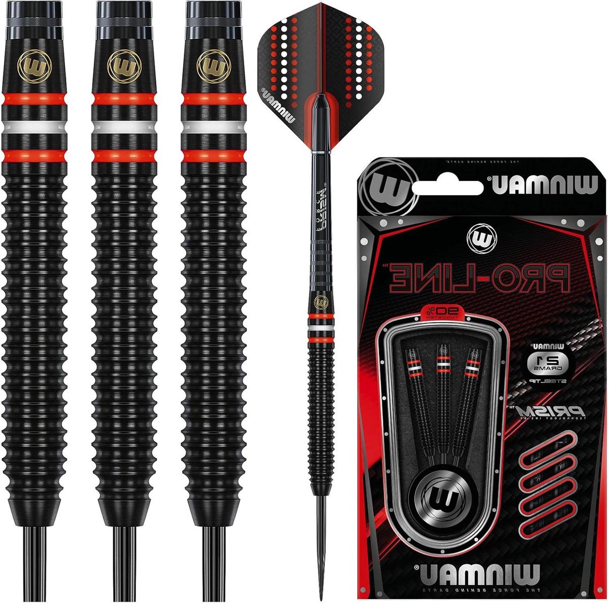 Wolfraam Darts - Stalen Pijl - Precisie Gooien - 90% Premium Kwaliteit - 21 Gram - Meerkleurig