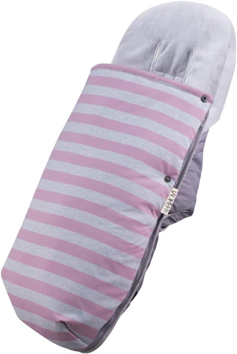 Universele voetenzak - Kinderwagen zak - Warmte en comfort - Hypoallergeen materiaal - 42 x 100 cm - Roze