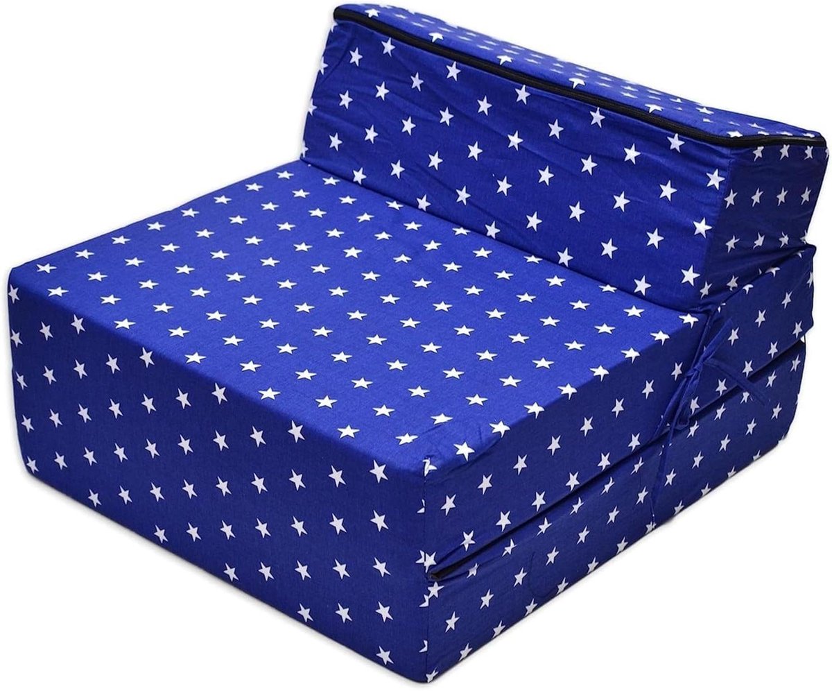 Kinderstoel - Zitbed - Spelen en slapen - 3-in-1 functie - 160x60 cm - Sterretjes