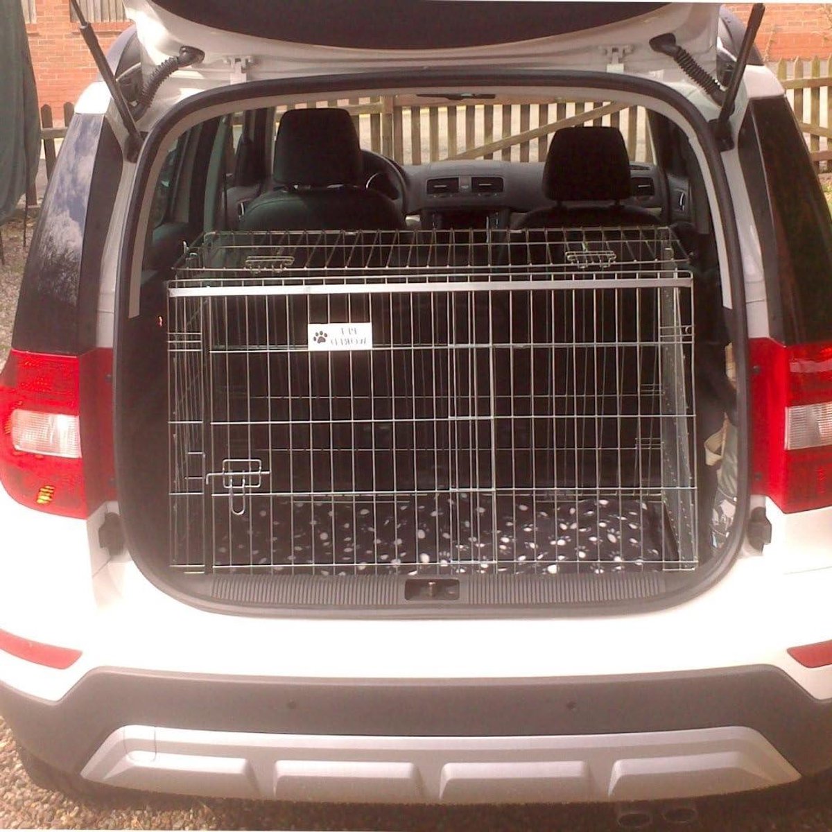 Autohondenkooi - Reiskooi puppy - Veilig reizen - Schuin ontwerp - Opvouwbaar - Metaal