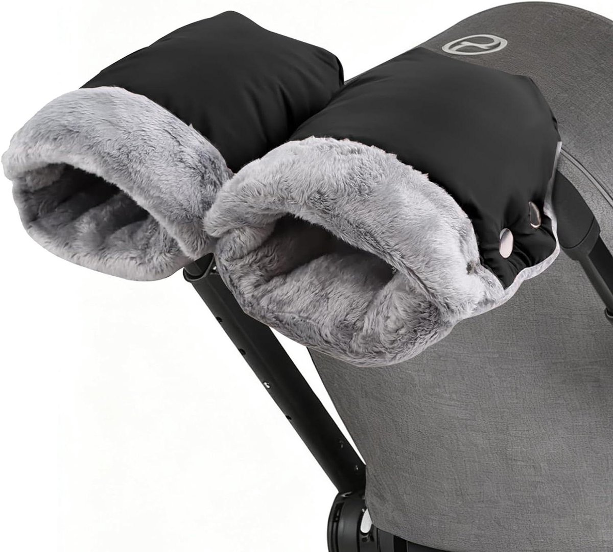 Kinderwagen Handwarmer - Mouwen Pram - Buiten Wandelen - Winddicht Waterdicht - Universele Maat - Zwart