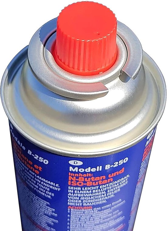 Gaspatronen - Ventielcartouches - Draagbare Keuken - EU-conform - 227 gram - Grijs — afbeelding 3