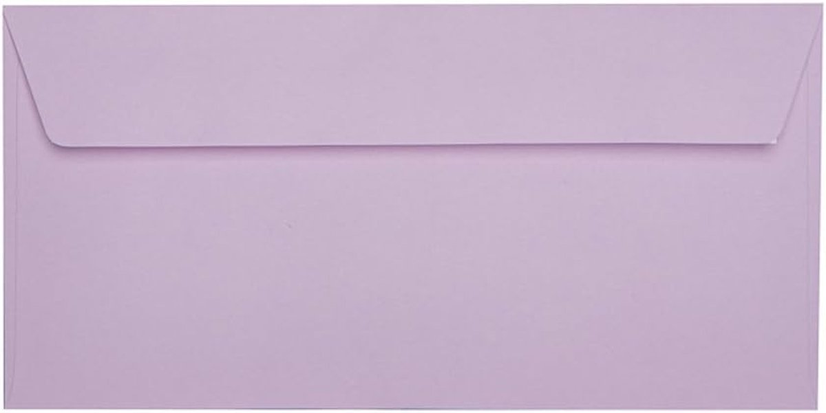 DIN lange enveloppen - Gekleurde brievenbussen - Post verzenden - Zelfklevende sluiting - 25 stuks - Paars-blauw