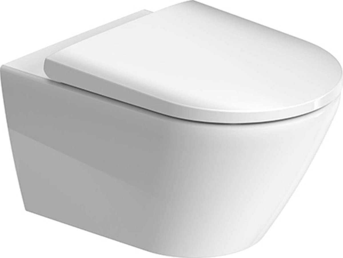 Toiletset - WC bril - Badkamer Inrichting - Softclose mechanisme - 54x37x40 cm - Wit