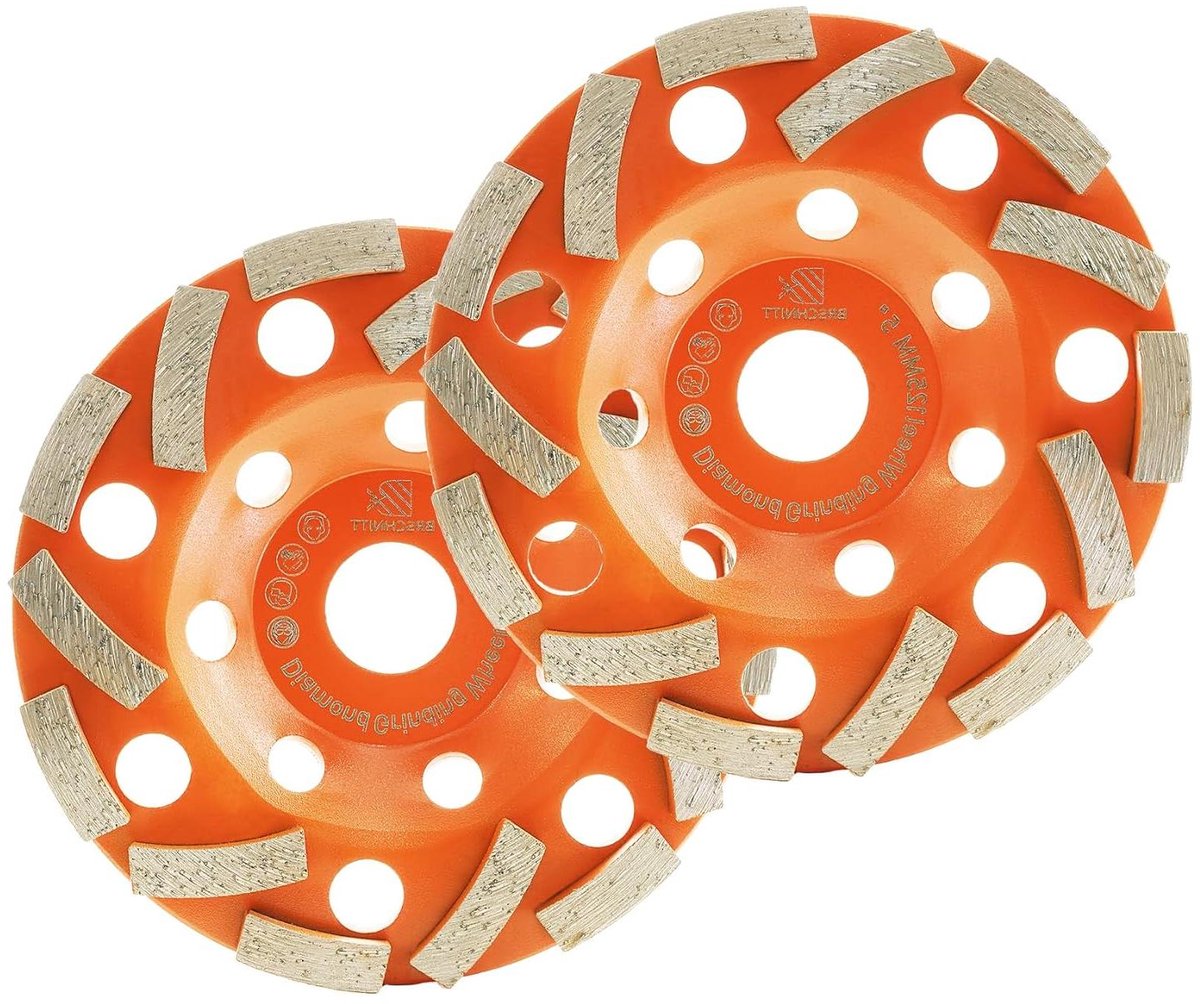 Diamantschijf - Betonschijf Universeel - Beton Slijpen - Dubbele Rij Segmenten - 125 mm - Zilver
