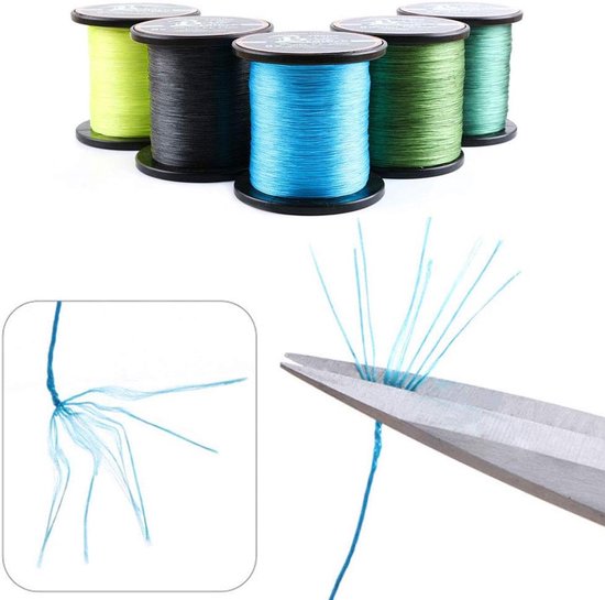 Gevlochten Vislijn - Visdraad Lijn - Zeevissen Vissen - Anti-beet Slijtvast - 1000m 1.5 (0.20mm/11.36kg) - Blauw — afbeelding 2