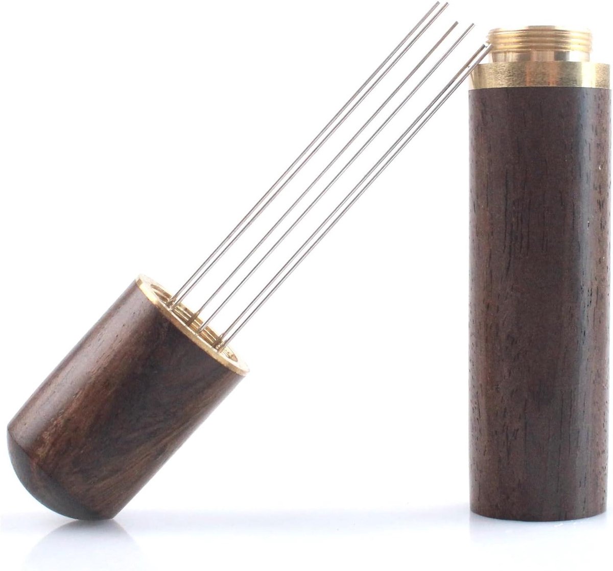 Espresso Naald - Koffie Distributor Tool - Koffie Verdelen - 6 Fijne Naalden - 0.6 mm - Zilver