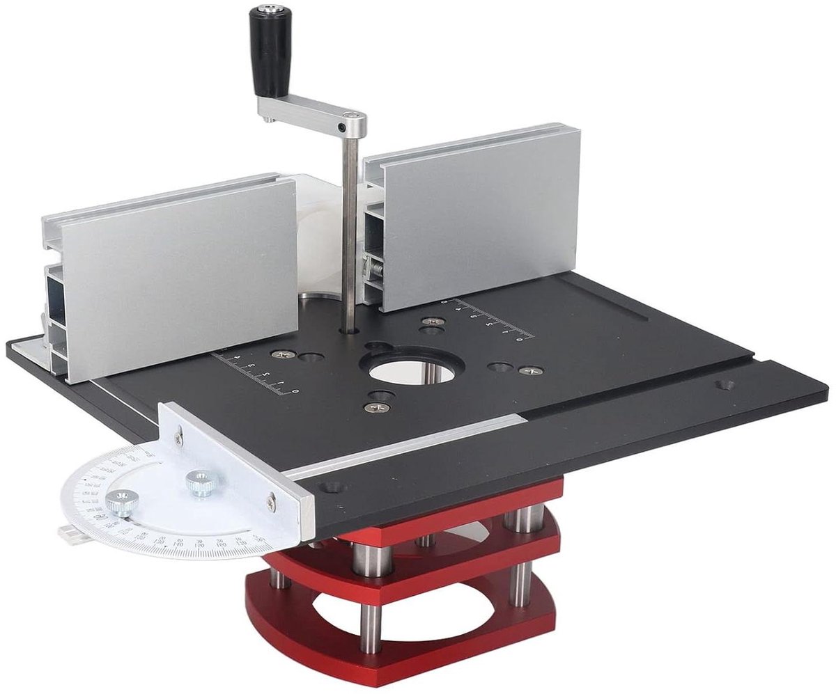 Houtbewerking Router Lift - Hefbasis Tafelblad - Precisie Houtbewerking - Handmatige Hefmethode - 51mm Hefslag - Zwart