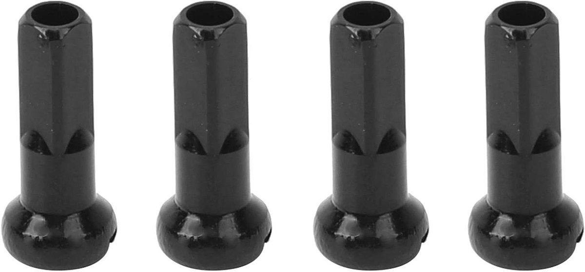 Fiets Spaaknippels - Spaakdoppen Fietsaccessoires - Fietsreparatie Onderhoud - Aluminium Legering CNC - 100 Stuks - Zwart
