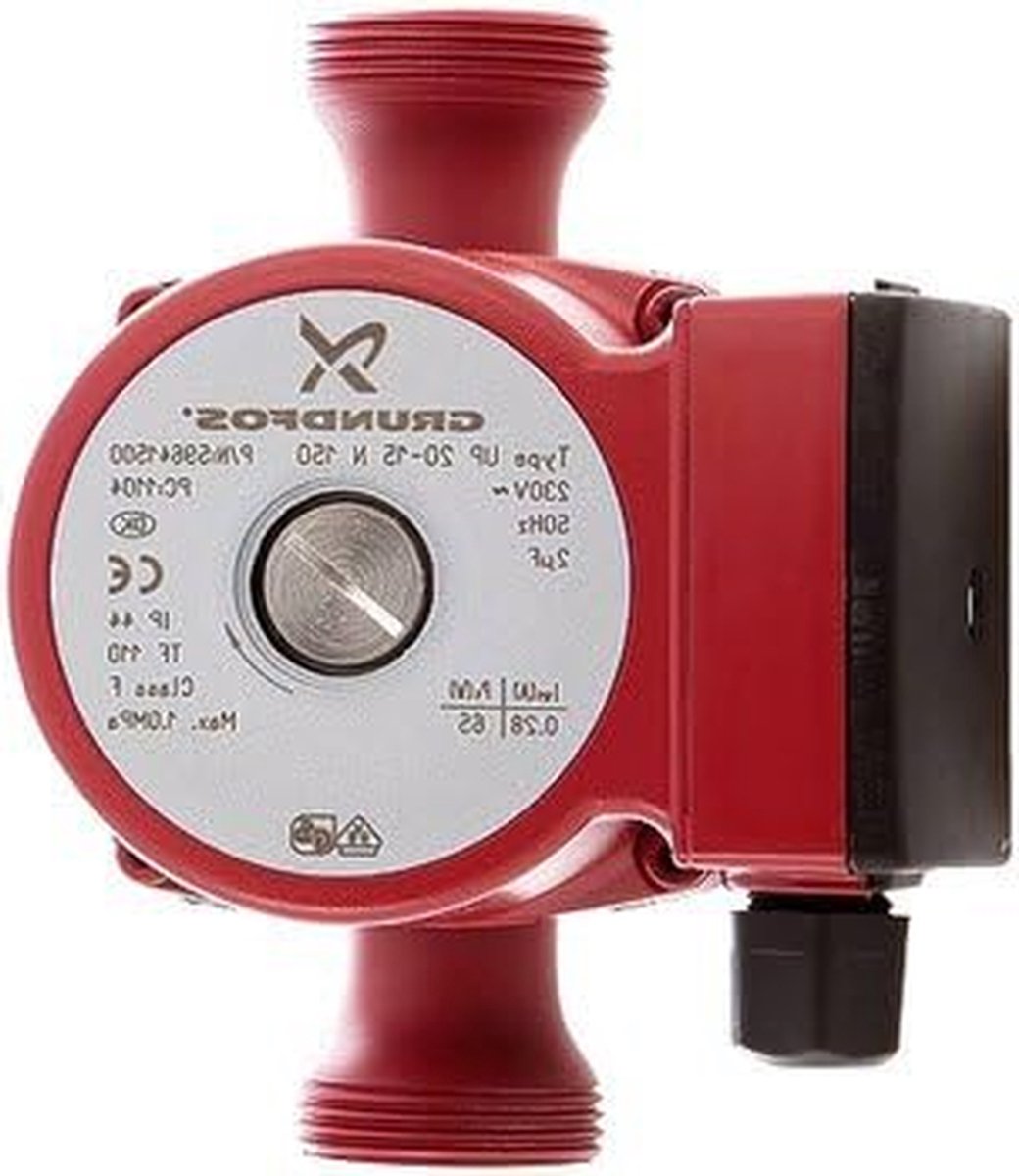 Circulator Pomp - Verwarmingspomp Circulatiepomp - Centrale Verwarming - Energiezuinig Model - 150 mm - Grijs