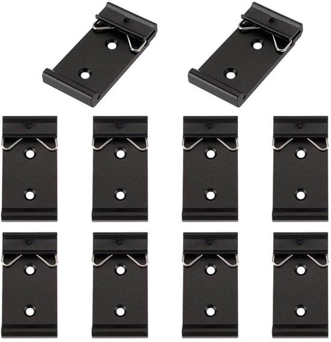 Dailygoods - DIN-rail klem - Vaste klem 10 stuks - Universele montage
