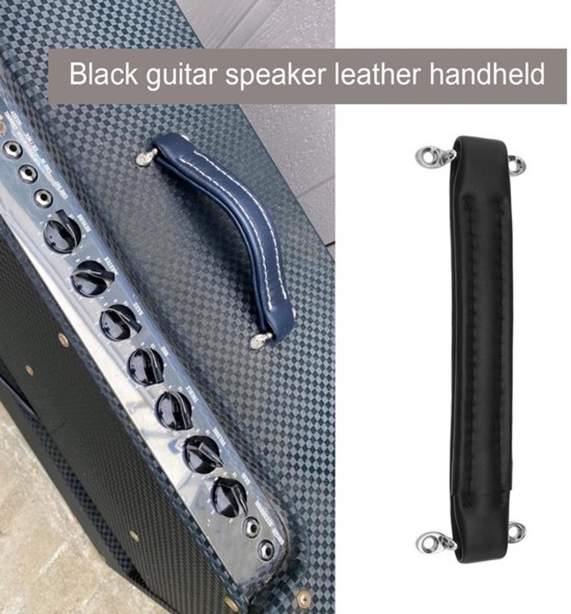 SPHProducts - Zwart synthetisch leer handvat gitaarversterker