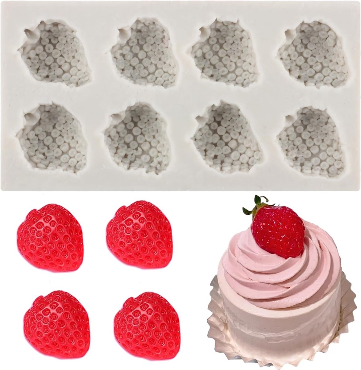 siliconen fondantvorm voor taartdecoratie kauwgompasta cupcake topper snoep chocolade polymeer klei set van 1