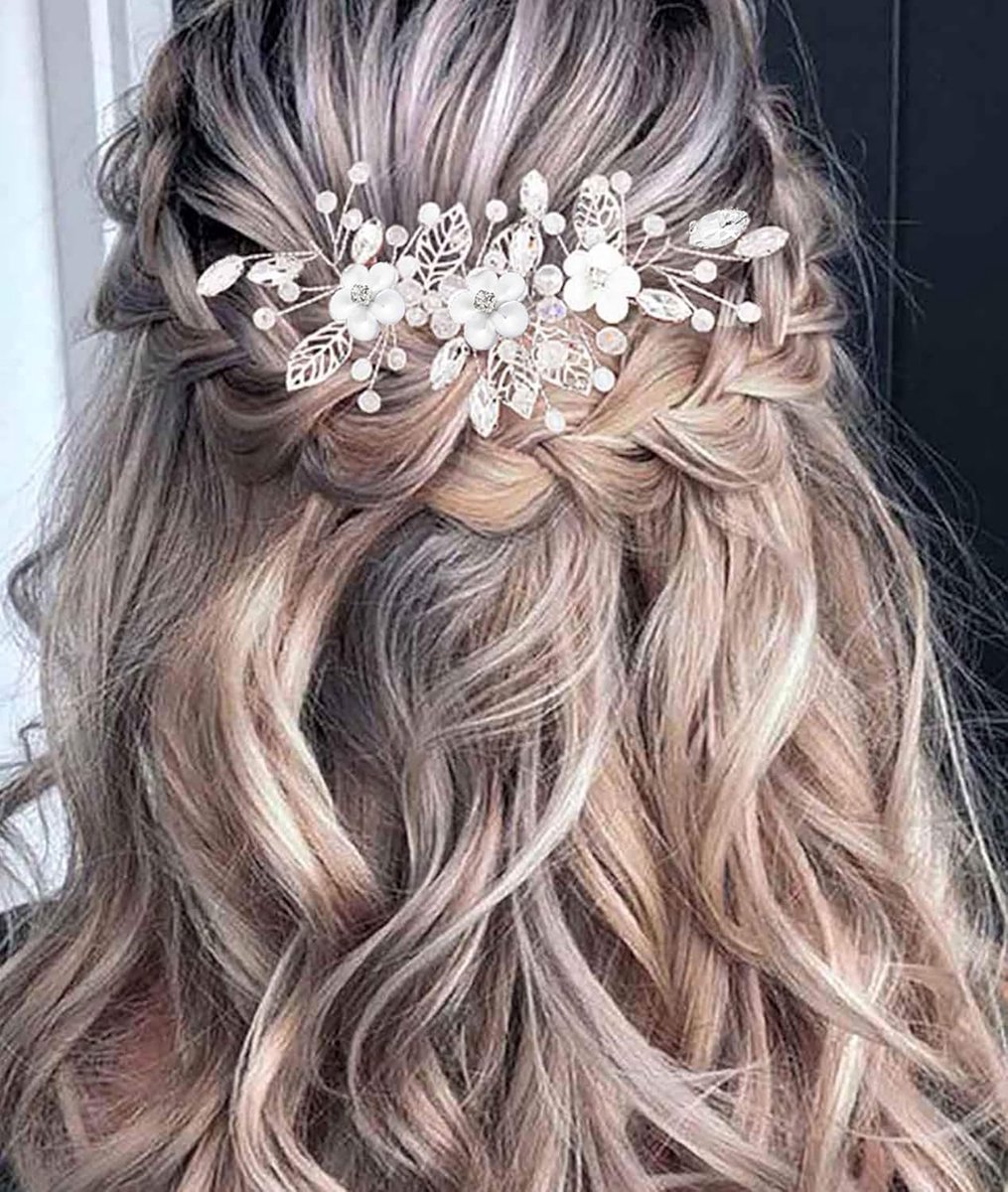 bladeren haar wijnstokken, bruiloft bloemen haar wijnstok bruids parel hoofdband bruids haarsieraden, kralen kapsel voor vrouwen en meisjes