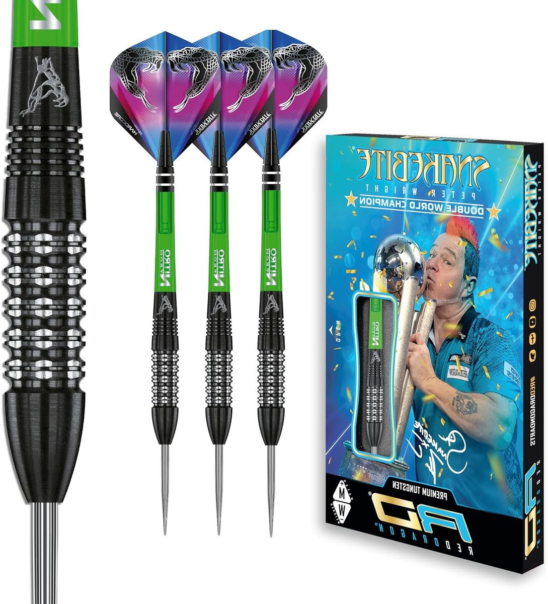Steeltip Darts - Pijltjes Set - Precisie Werpen - 90% Tungsten - 26 g - Zwart
