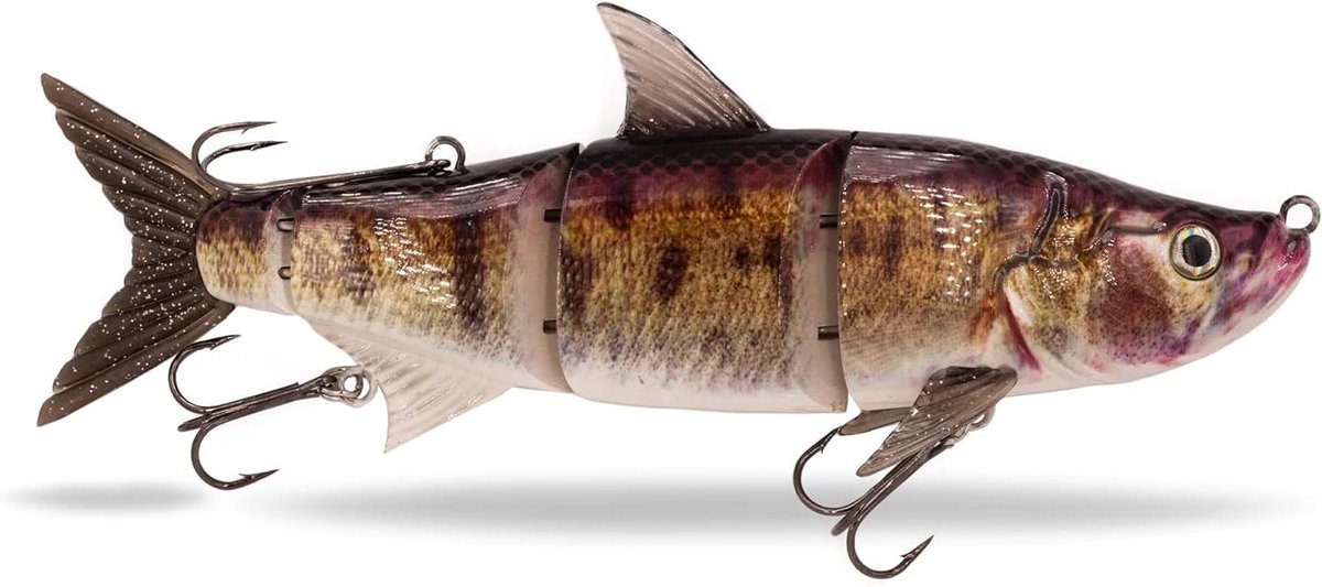 XL Swimbait - Grote Kunstaas Vis - Vissen op roofvis - Magnetisch haaksysteem - 27 cm - Pike Perch