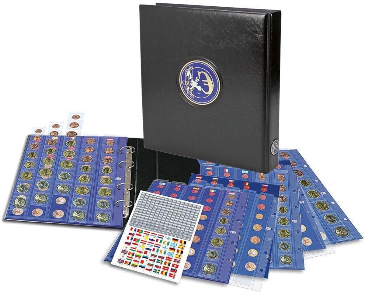 Munt Album - Verzamelalbum munten - Munten opbergen - Voor complete sets - 23.5 x 26.5 cm - Zwart