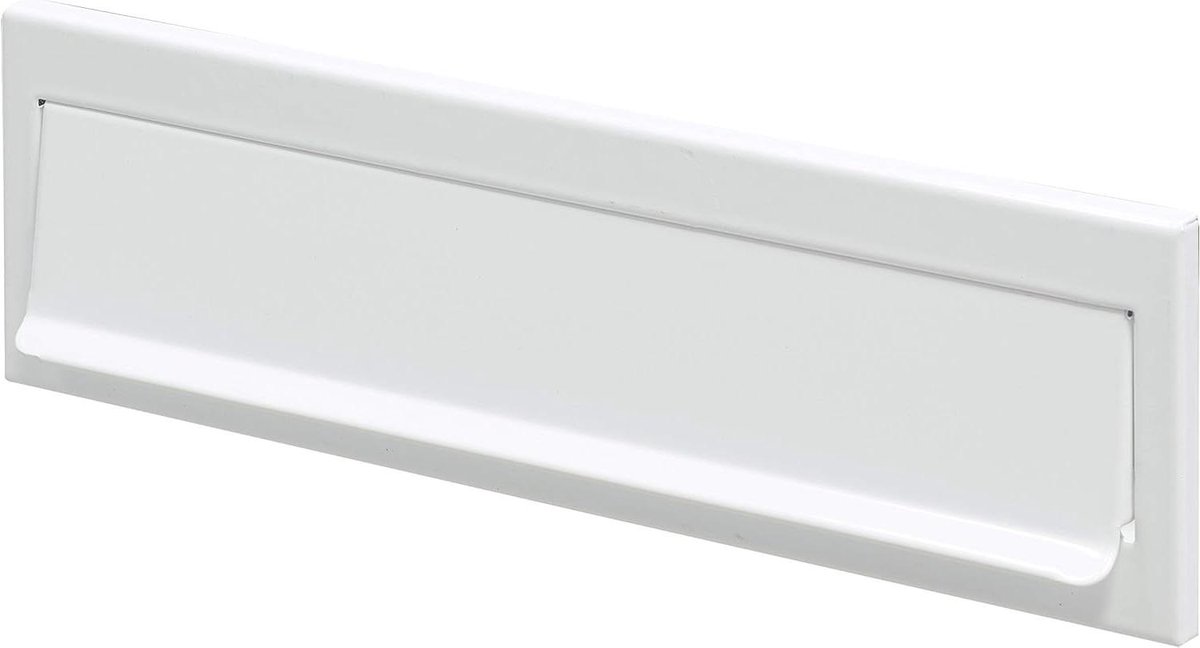 Brievenbus Klep - Post Ontvanger - Post Binnen Krijgen - Buitenmontage - 24.8 x 7.3 cm - Wit
