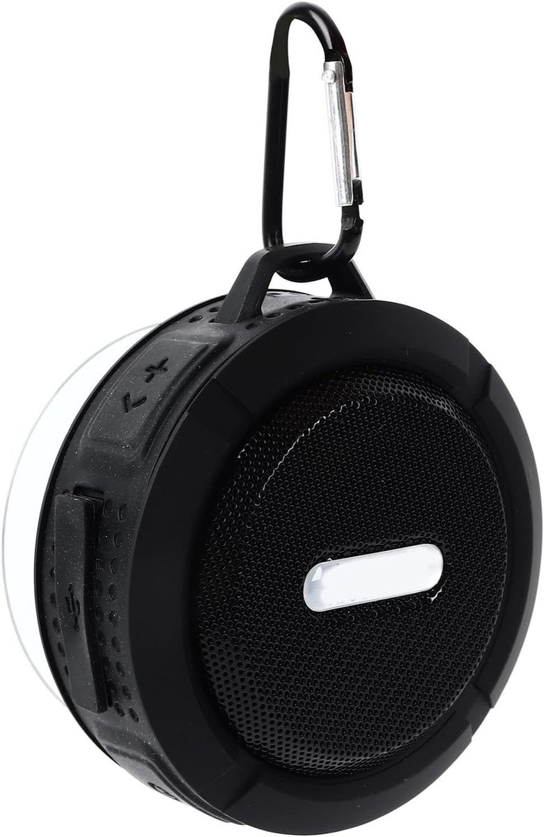 Draadloze Speaker - Mini Geluid - Muziek Onderweg - Waterdicht IPX7 - 12 x 9 x 5 cm - Zwart