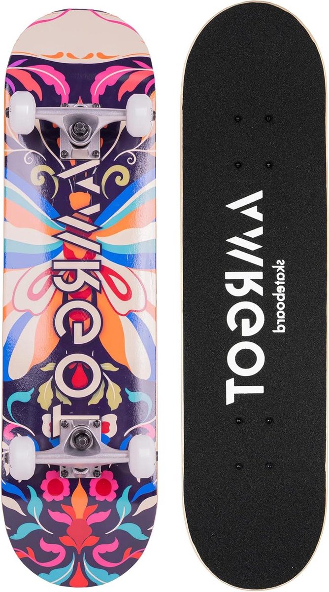 Compleet Skateboard Beginnersboard Tricks Leren 7 Lagen Esdoorn 80 x 20 cm
