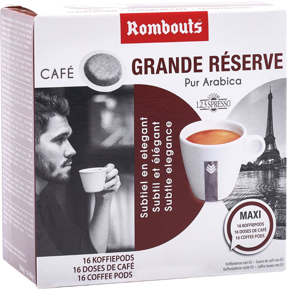 Rombouts - Koffie - 10 x Grande Réserve 16 pods
