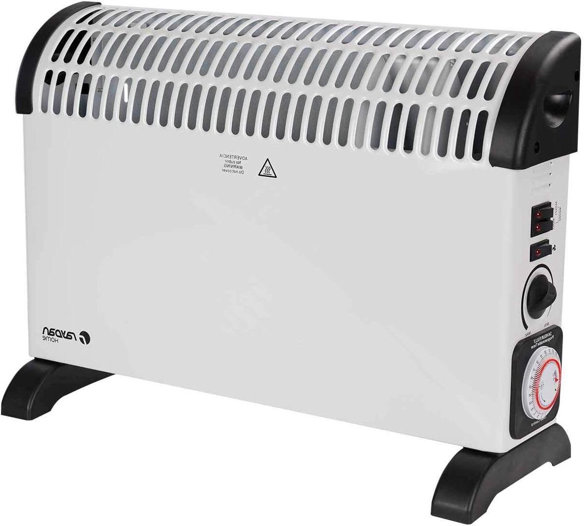 Elektrische Convector - Verwarming met Ventilator - Ruimte Verwarmen - Energiebesparend met Timer - 2000 W - Wit