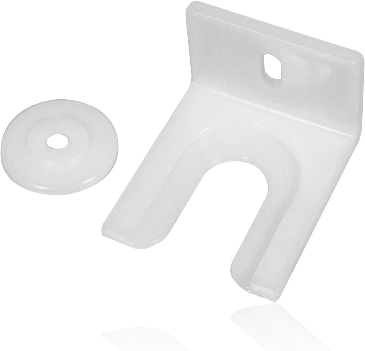 Koelkast Deurclip - Bevestigingsbeugel Koelkast - Keuken Reparatie - Universele Montage - 13mm x 5mm x 20mm - Wit
