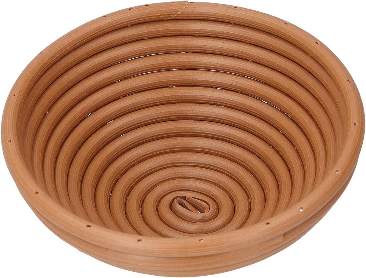 Rijsmand Brood - Banneton Bakmand - Brood Bakken - Met Liner en Scraper - 20 x 8 cm - Beige