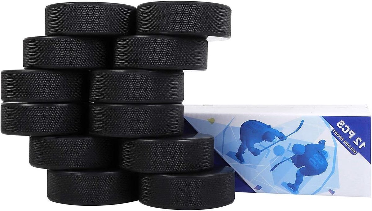 Ijshockeypucks - Training pucks - Sport training - Klassiek ontwerp - 7.6 cm - Zwart