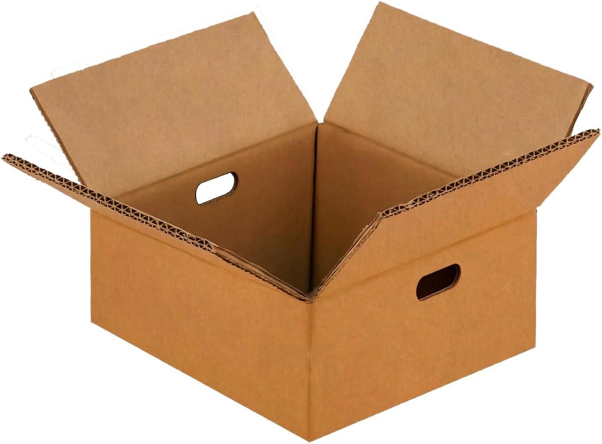 Verhuisdozen - Verzenddozen Opslagdozen - Veilig Verhuizen - Dubbel Golfkarton - 100x100x60 cm - Bruin