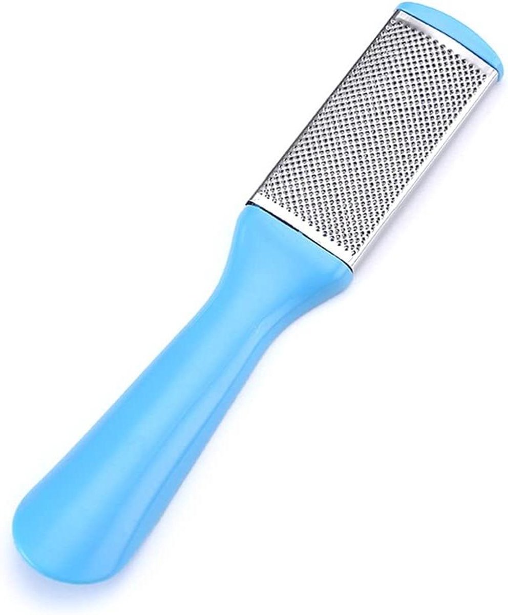 Voet Scrubber - Eeltverwijderaar Voetvijl - Voeten Zacht Maken - Ergonomische Handgreep - 25x10x5cm - Blauw