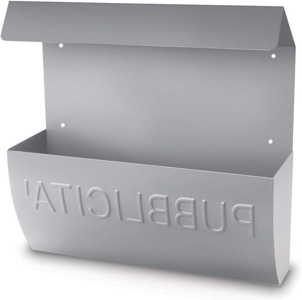 Brievenbus Aluminium - Postbak - Post Ontvangen - Eenvoudig aan te brengen - 31 x 31 x 10 cm - Zilver