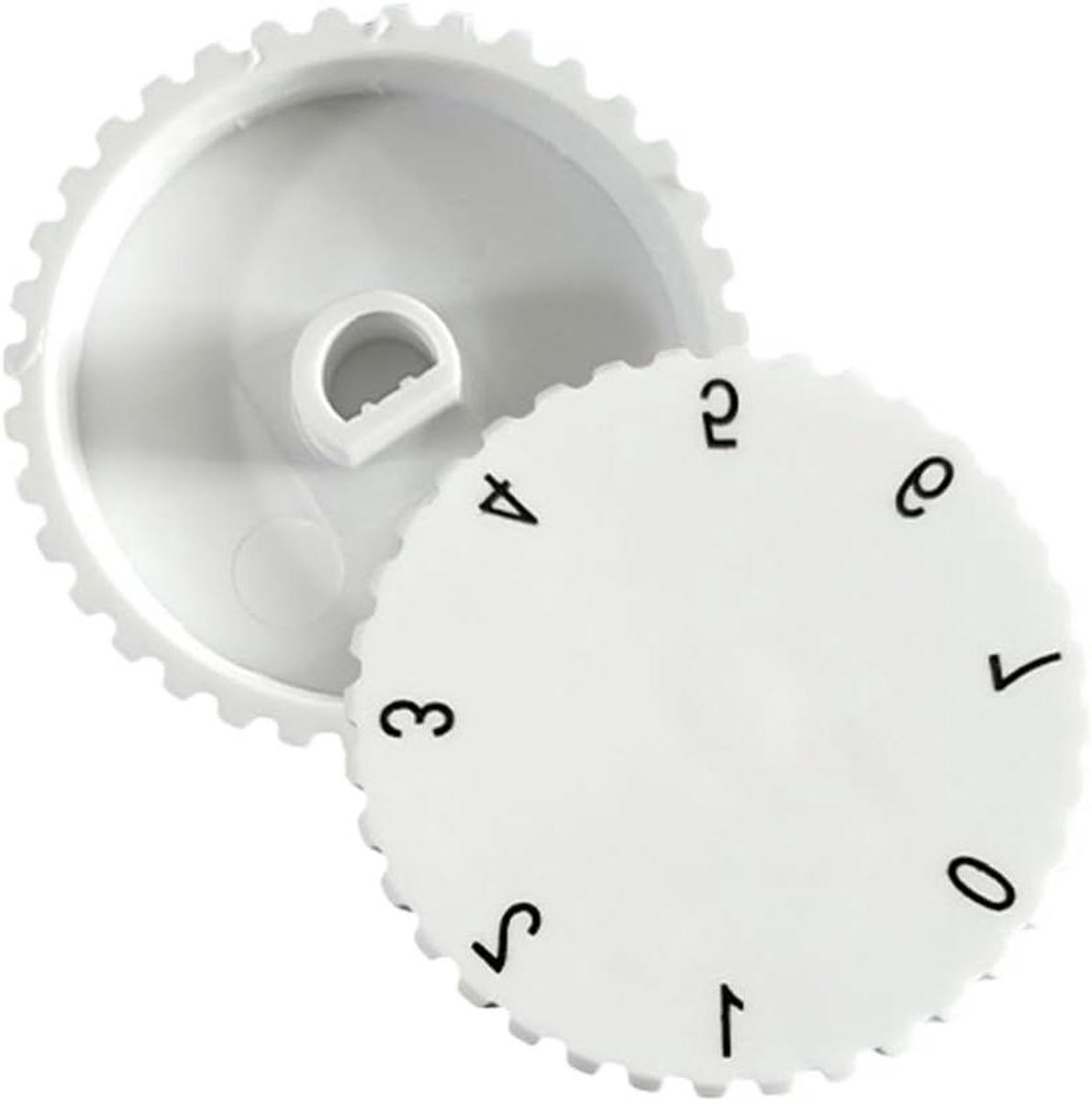 Thermostaatknoppen Koelkast - Temperatuurregelaars Vriezer - Koel-Vries Apparaat - Universele Pasvorm - Ø 6/8/10/12 mm - Wit