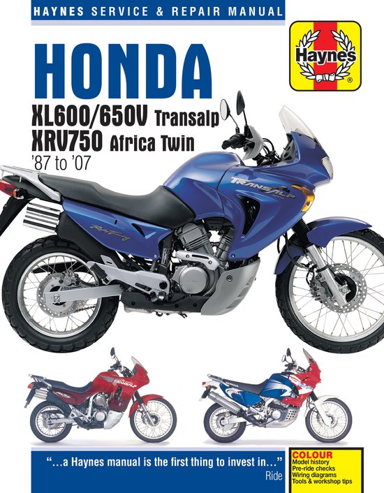 Honda XL600/650V Transalp & XRV750 Afr - cover