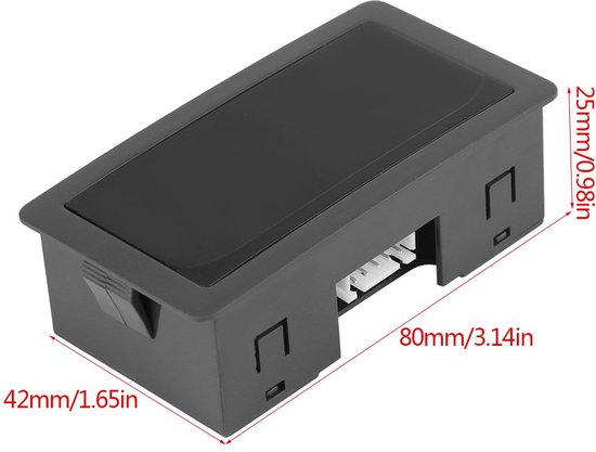 Digitale Toerenteller - Snelheidsmeter Meter - Snelheid Meten - 4 Digit LED Display - 80 x 42 x 25 mm — afbeelding 5