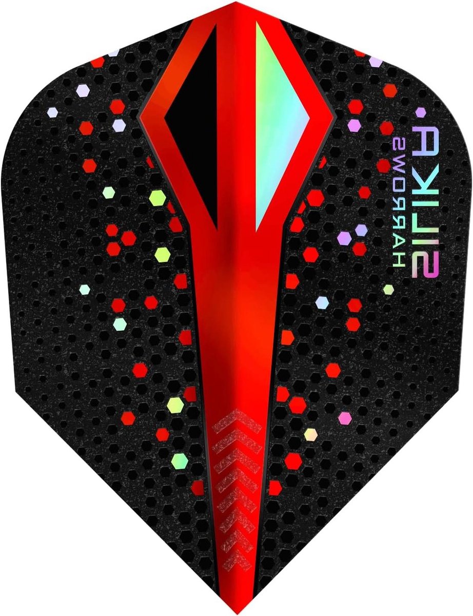 Dart Vleugels - Vliegjes Set - Precisie Werpen - Kleurverloop Effect - 11 x 7 cm - Rood