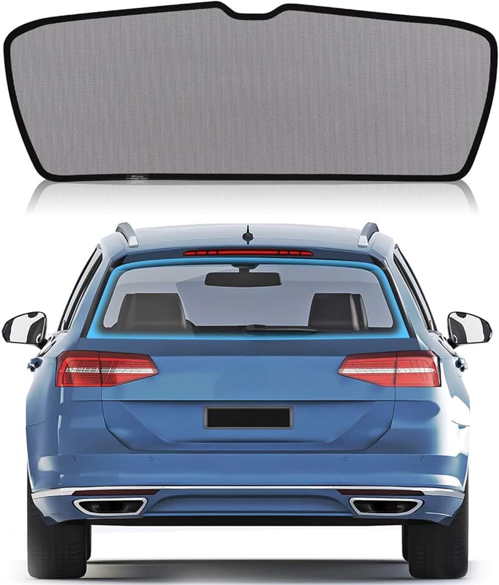 Zonwering achterruit auto voor VW Passat B8 Variant 2016-2022, zonwering, uv-bestendig, geschikt voor kinderen, opvouwbaar