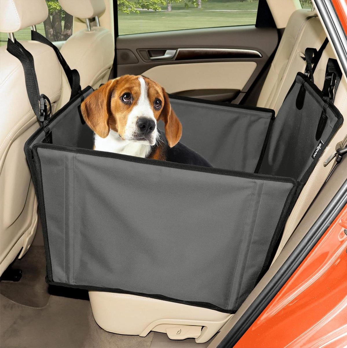 Honden Autostoel - Reisstoel Hond - Veilig Reizen - Extra Stabiele Constructie - 58 x 58 x 36 cm - Zwart