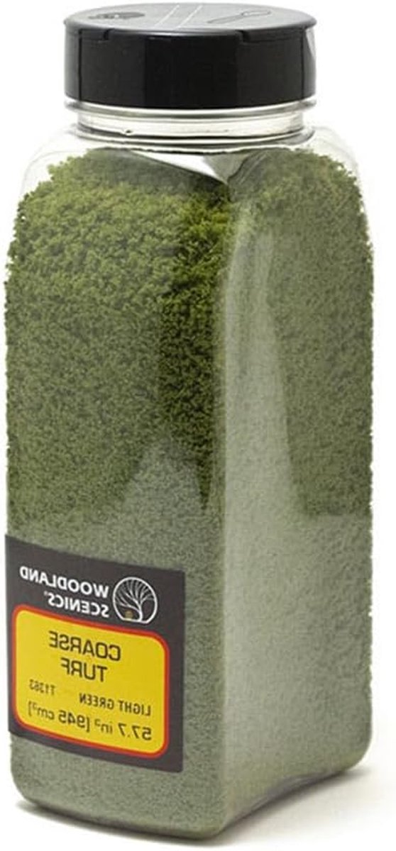Grof Turf Shaker - Strooisel Gras - Landschap Creëren - Realistische Kleuren - 50 cu. in. - Lichtgroen