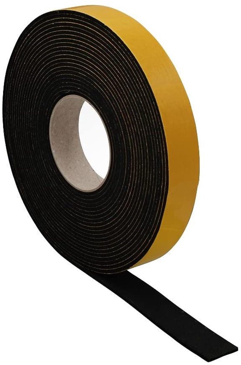 EPDM Afdichtingstape - Sealtape Vlies - Waterdicht Maken - UV- en Weerbestendig - 20 m x 40 mm - Zwart