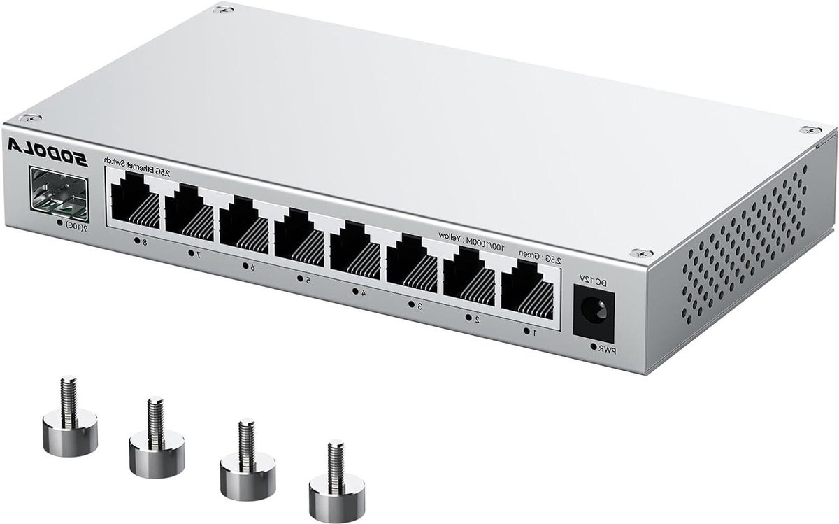 9-Poorts 2.5 Gigabit Ethernet Switch - Snelle Netwerkopbouw