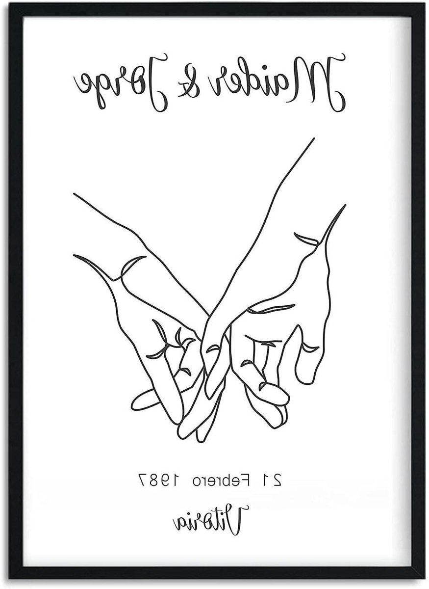Gepersonaliseerde Poster - Uniek Cadeau - Herinneringen Vieren - Ontworpen in Spanje - 250 g Papier - Meerdere Kleuren