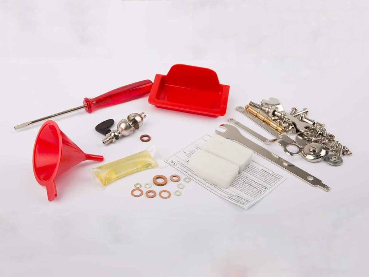 Accessoireset Stoommachine - Onderdelen Zak - Modelbouw - Compleet met schroeven - 14 x 14 x 6 cm - Metaal