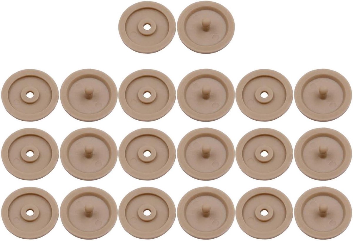 Gordelstop Knoppen - Gordel Clips - Veiligheid Verhogen - Universele Pasvorm - 16 mm - Beige